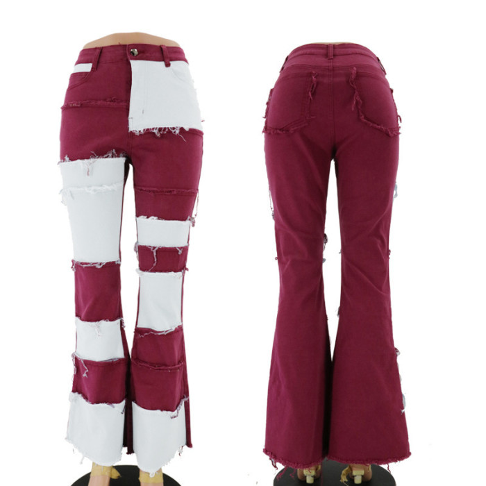 Contrast Stylish African Jeans