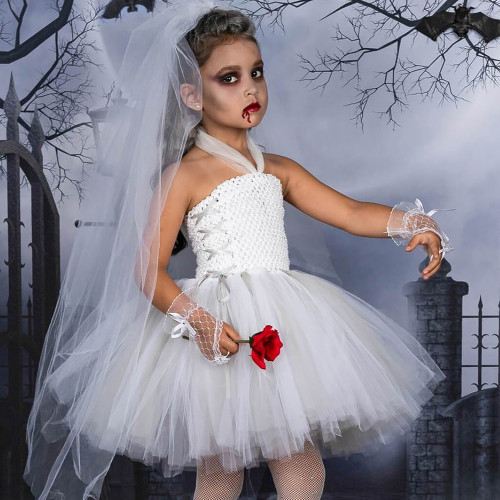 Halloween Children Cosplay Vampire Poncho Dress