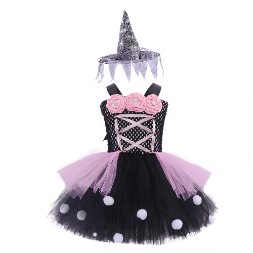 Halloween Girl Princess Dress Halloween Witch Cosplay Costume