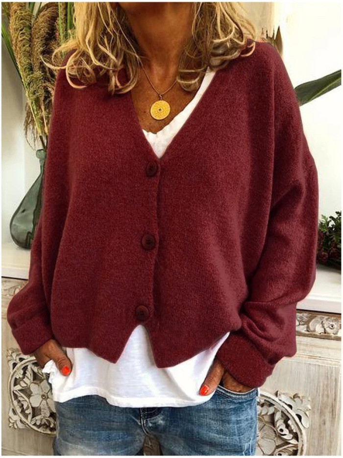 Casual Loose Sweater Knitted Cardigan