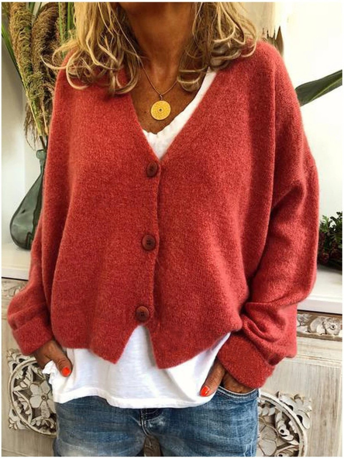 Casual Loose Sweater Knitted Cardigan