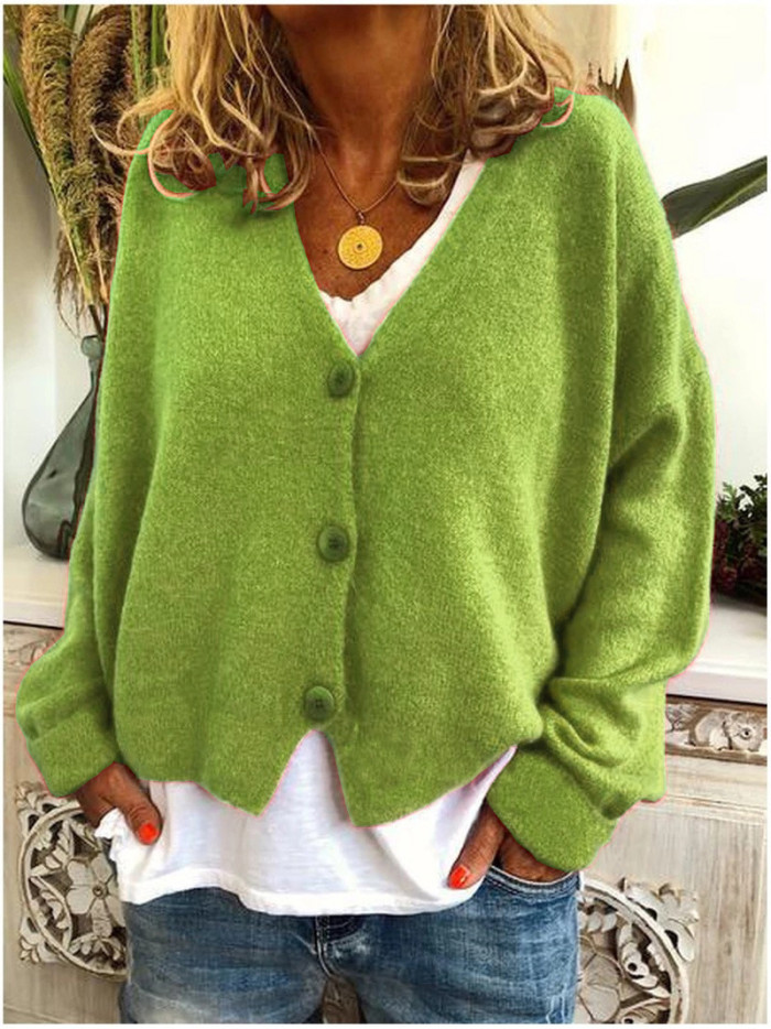 Casual Loose Sweater Knitted Cardigan