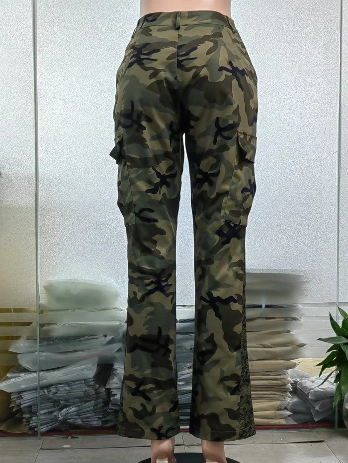 Camouflage Print Cargo Pant