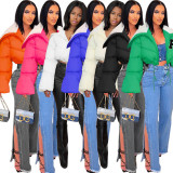 Thick Puff Jackets Cropped Puffer Coats
