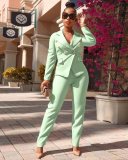 Lady Office Wear Blazer And Pants Suit