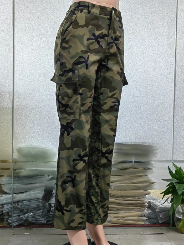 Camouflage Print Cargo Pant
