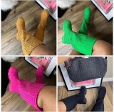 Thick Soled Thick Heel Warm Medium Motorcycle Boots