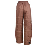 Drawstring Pocket Elastic Waist Velcro Warm Cotton Trousers
