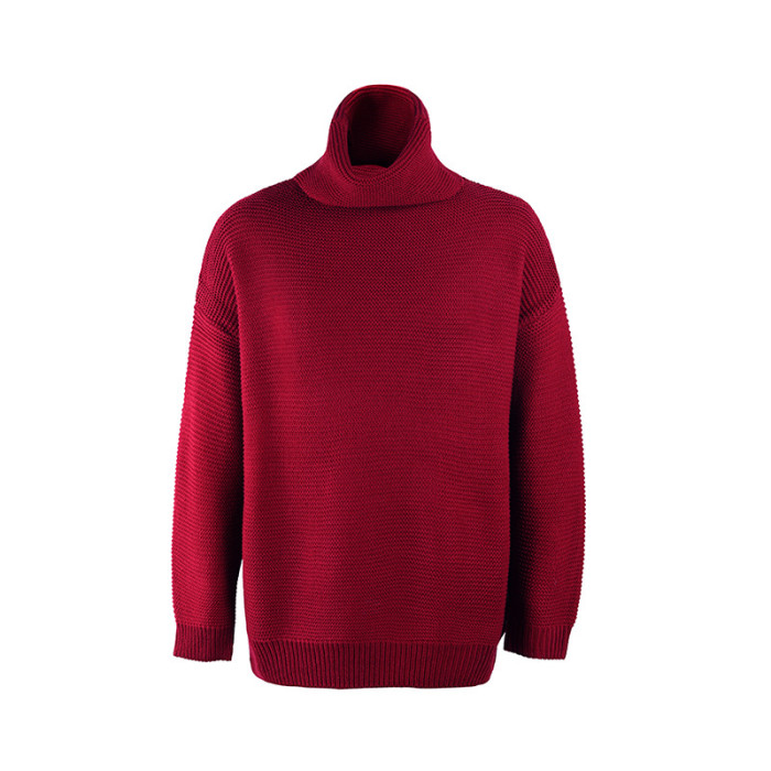 Fall Winter Turtleneck Knitted Sweater