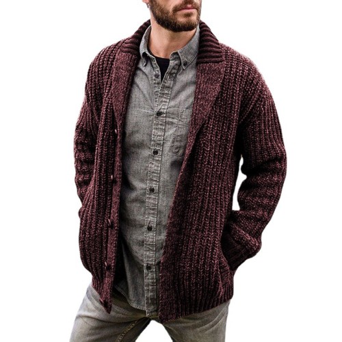 Men's Knit Sweater Cardigan