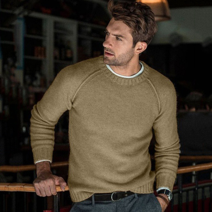 Male Pullover Knit Sweater