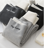 Winter Thickened Thread Elastic Plush Warm Trousers