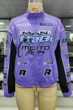 Fashion Print Baseball Jacket