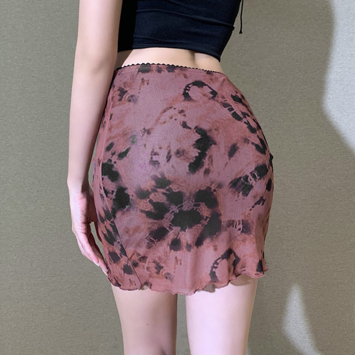 Bohemian Floral Print Sexy Mini Skirt
