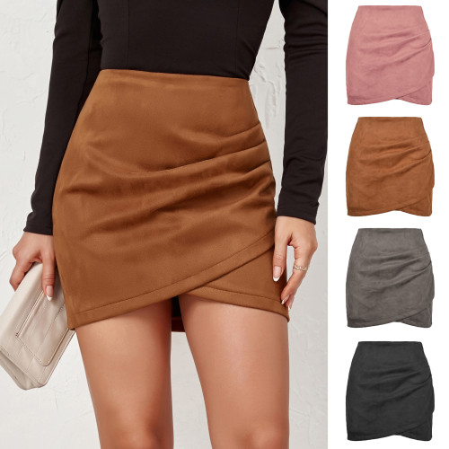 Irregular Mini Bodycon Skirt