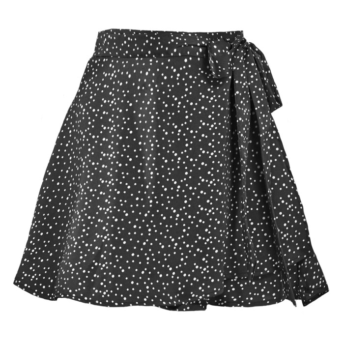 High Waist Satin Short Skirt