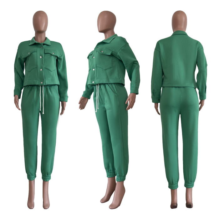 Women's Solid Casual Tracksuit