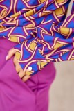 Multicolor Long Sleeve Blouse Top