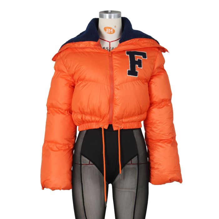Thick Puff Jackets Cropped Puffer Coats