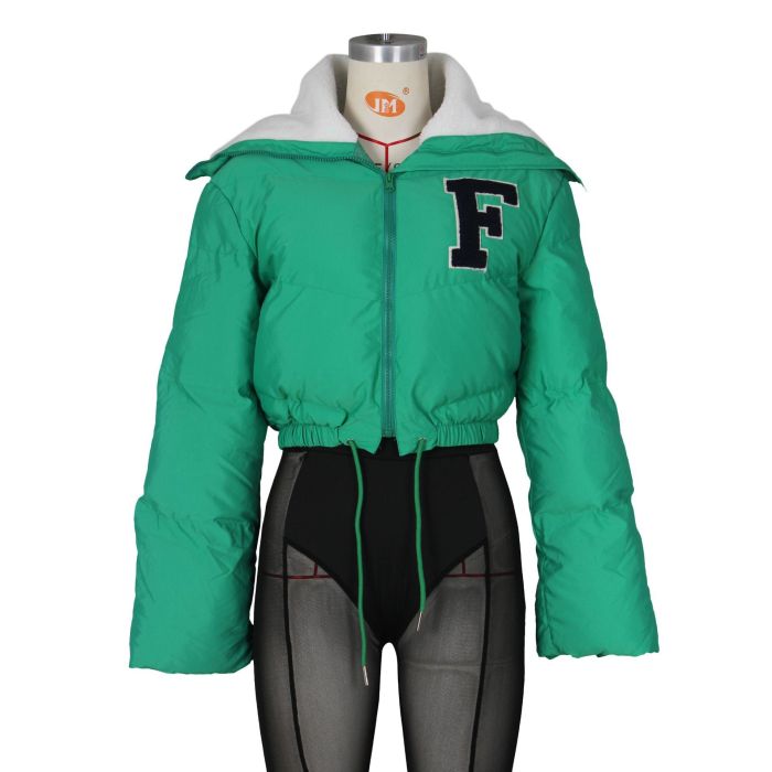 Thick Puff Jackets Cropped Puffer Coats