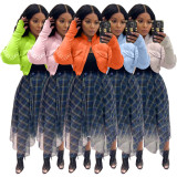 Bubble Puffer Crop Jacket