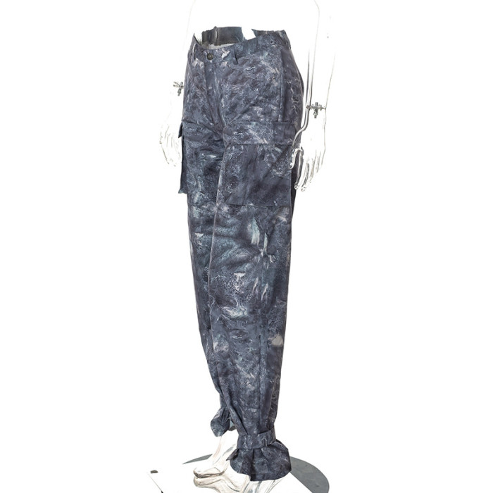 Wide Leg Women Cargo Pant With Pocket