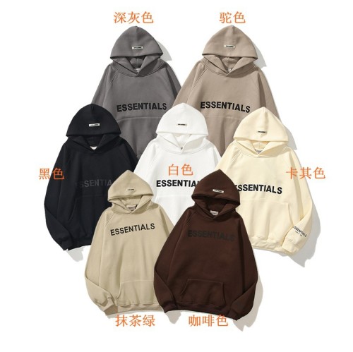 FEAR OF FOG DOUBLE LINE ESSENTIALS PRESSED LETTERS MEN'S HOODIE