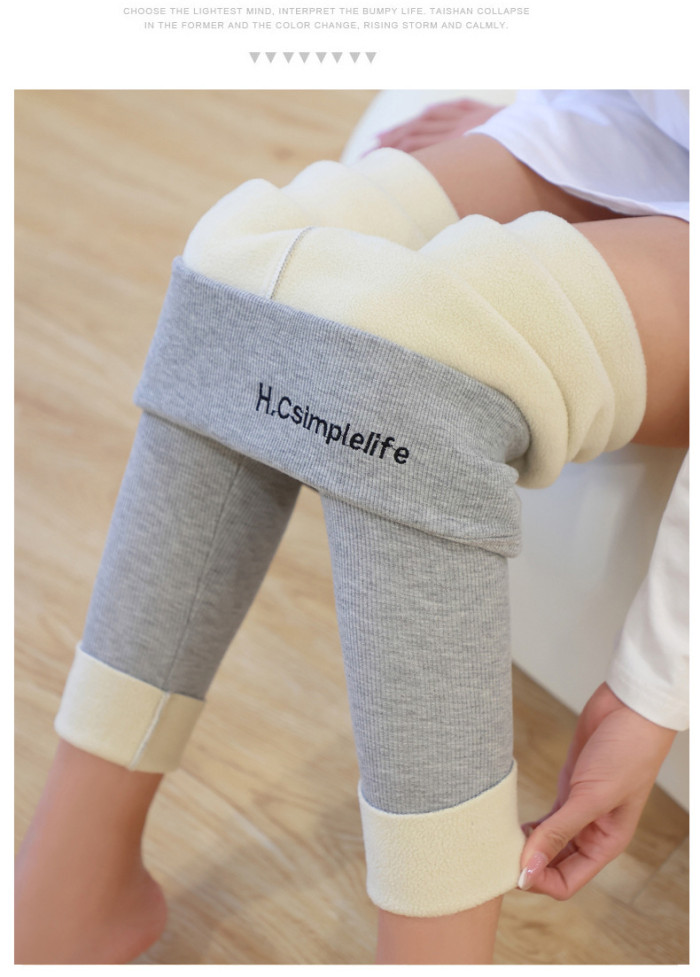 High Waist Cashmere Thickened  Pants