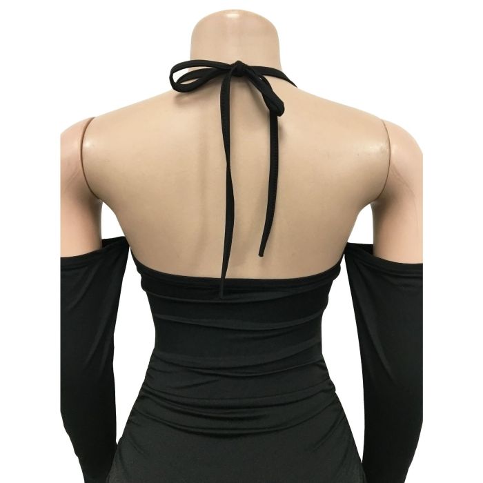 Strapless Sexy Ruched Stacked Dress