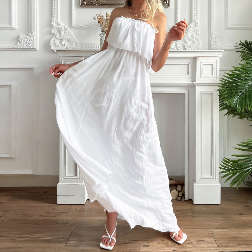 Off Shoulder Casual Loose Maxi Long Dress