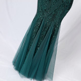 Wedding Sequins One Shoulder Mermaid Bridal Dress