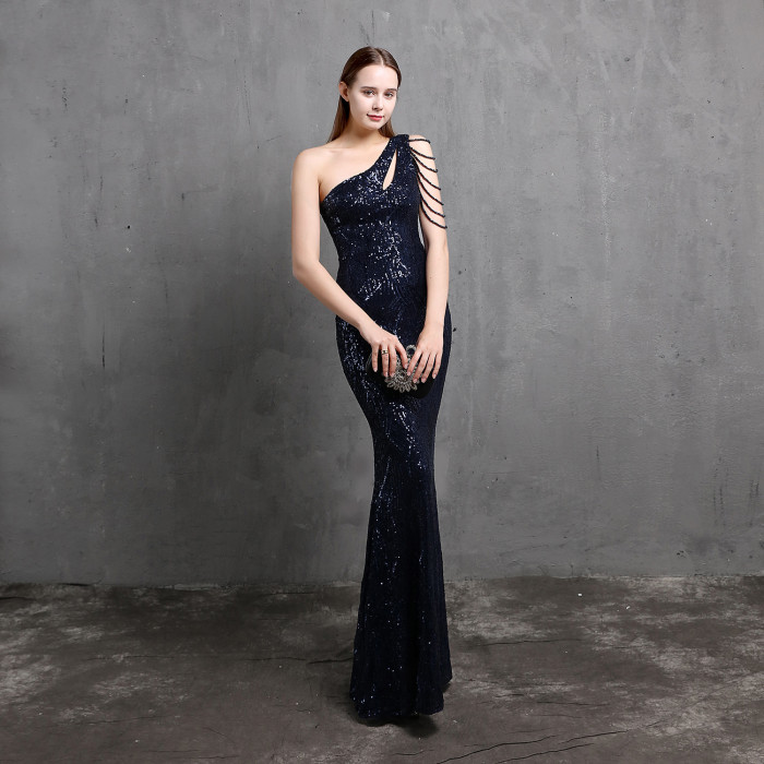 Sequin Sexy Party Evening Gown Dress
