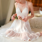Lace Mesh Pure Desire Sexy Pajamas Night Dress