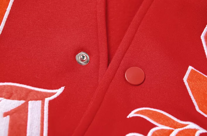 leather sleeve baseball crop varsity jacket