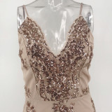 Sequin Sleeveless Bodycon Party Dress