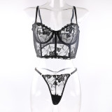 Embroider Lace Transparent Sexy Underwear