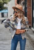 Turn Down Colorful Jacket Top