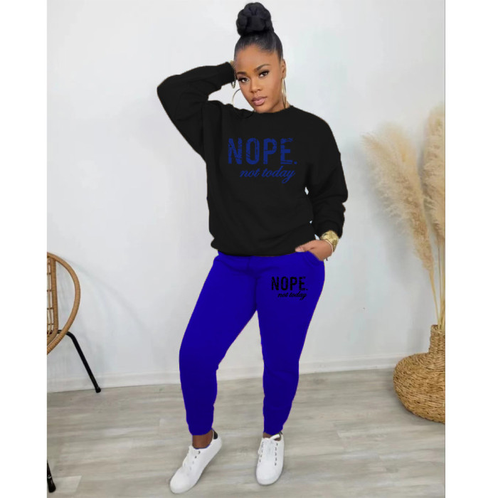 Plus Size Fleece Thick 2 Piece Joggingsuit