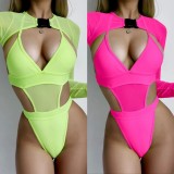 2 piece Mesh Swimsuit Bikini
