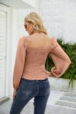 Mesh Sleeve Solid Color Short Top