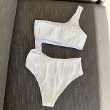 Candy Color Cut Out One Piece Swimwear