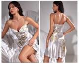 Satin Sexy Women Sleeping Dress