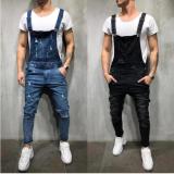 Men's Ripped Overalls Jeans Trousers