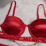 4 Piece Bra And Garter Sexy Lingerie Set