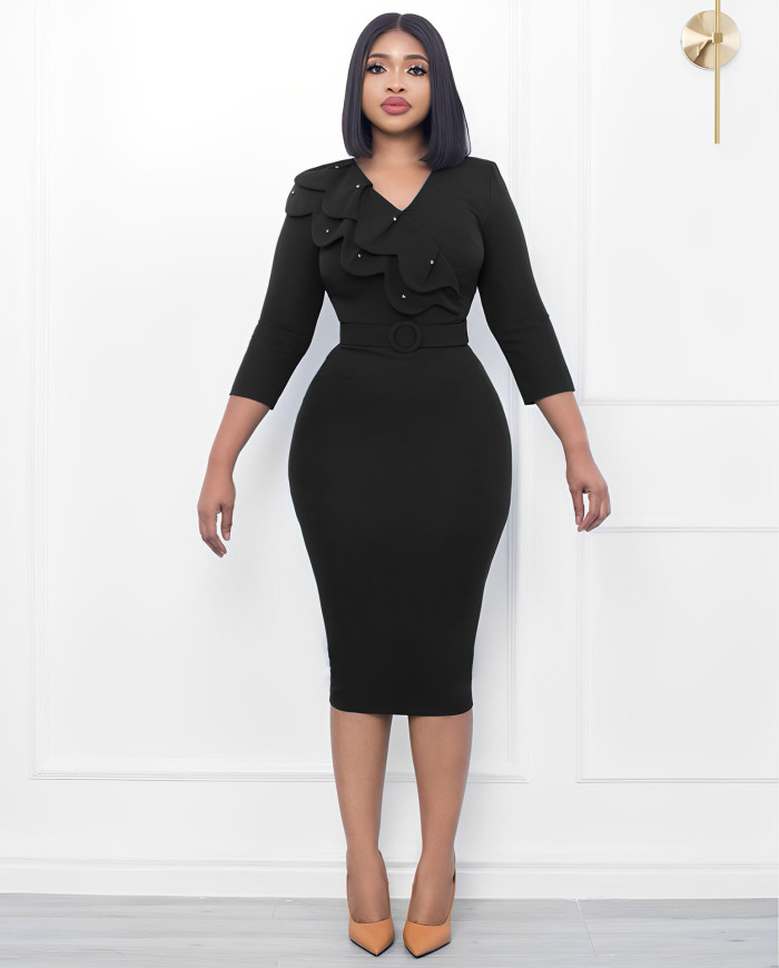 Lady Elegant Casual Pencil Dress