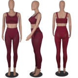 Mesh Patchwork Sexy Tube Top And Pant Set