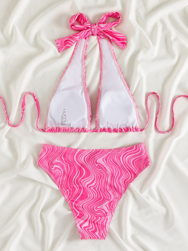 Low Back Sexy Bikini Two Pieces Swimsuit