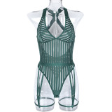 Sexy Teddy Bodysuit Lingerie With Belt