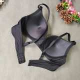 Golden Angel Wing Stud Bead V-neck Bra