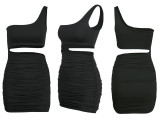 Cut Out One Piece Club Short Dress
